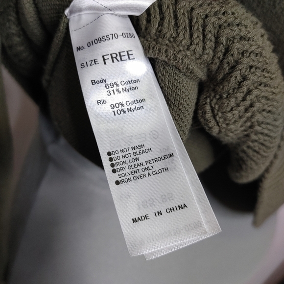 MOUSSY cotton blend sweater Free Size - Picture 7 of 10